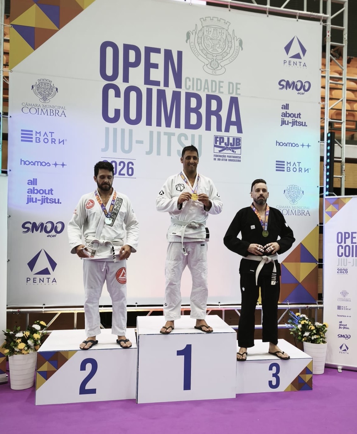 Pódio — Open Cidade de Coimbra de Jiu-Jitsu 2026