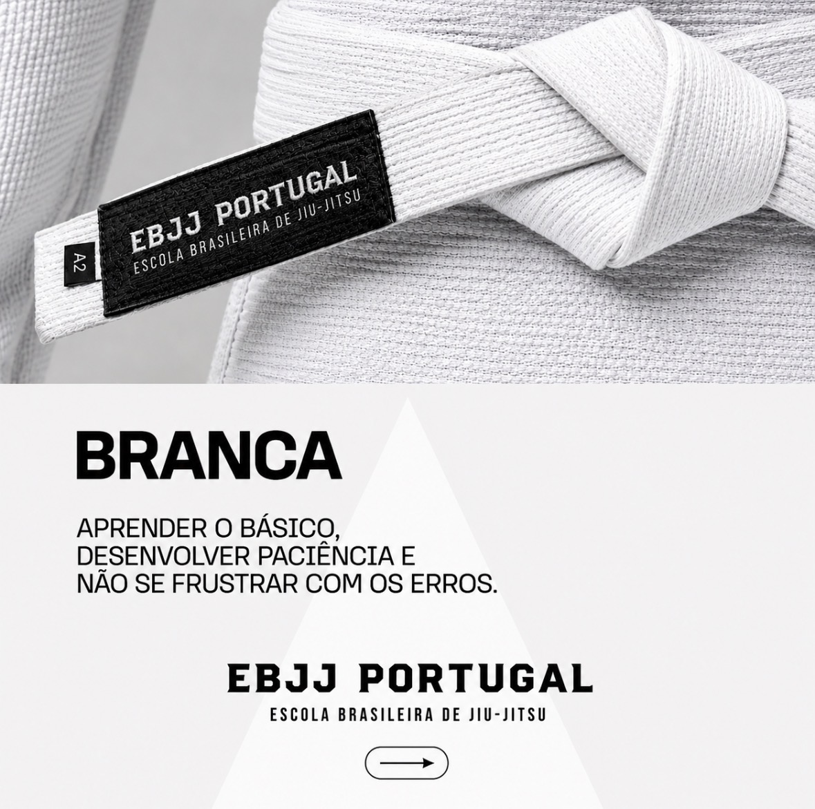 Faixa Branca Jiu-Jitsu EBJJ Portugal