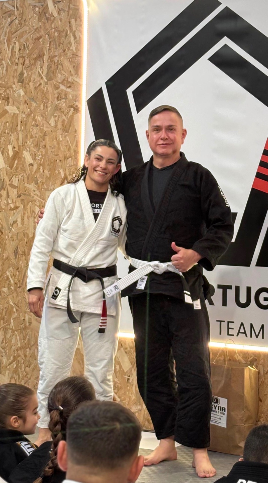 Roberto Diniz, aluno da EBJJ Portugal, no tatami